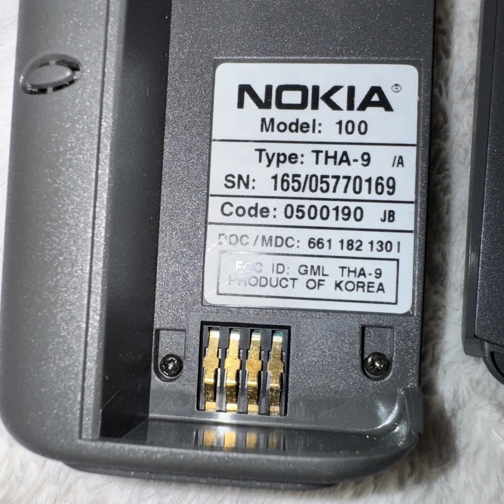 Vintage 1990's Nokia Model 100 THA-9 Mobile AUTOCLUB AAA Cell Phone UNTested EUC